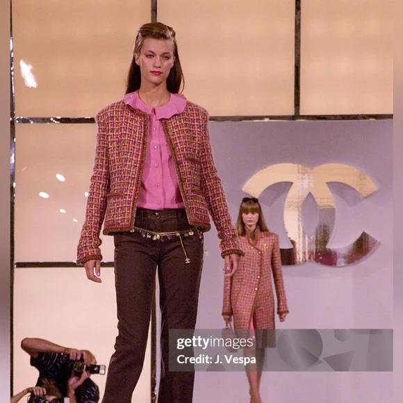 Chanel 01A Fantasy Tweed Pink Jacket 36Fr - Picture 3 of 15